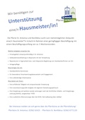 Ausschreibung Hausmeister/in