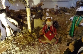 Weihnachtssingen in der Villa Keller mit Pfarrer Franke