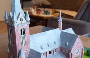 Modell der St. Antoniuskirche
