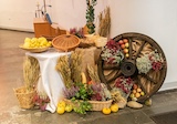 Früchteteppich zum Erntedank